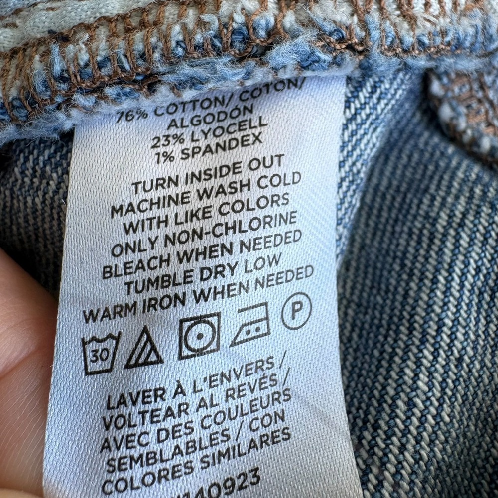 Loft Womens Indigo Blue Denim Comfort Stretch The Wide Leg Jeans Size 30/10 - Picture 7 of 12